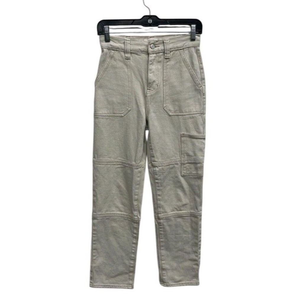 Pacsun Stone Gray Cargo Jeans Womens Size 24 Utility Carpenter Straight Leg
